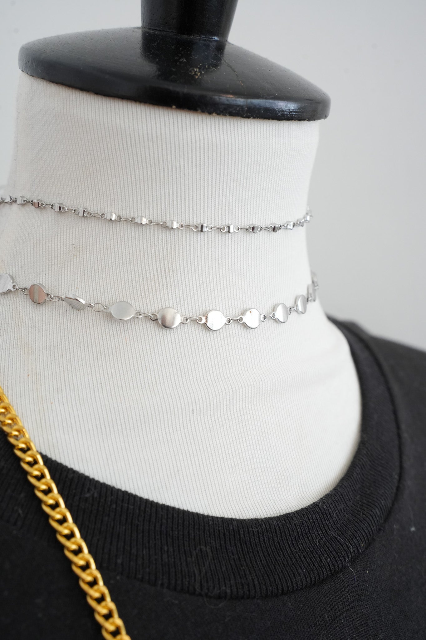 Stainless Steel Chain Choker dots