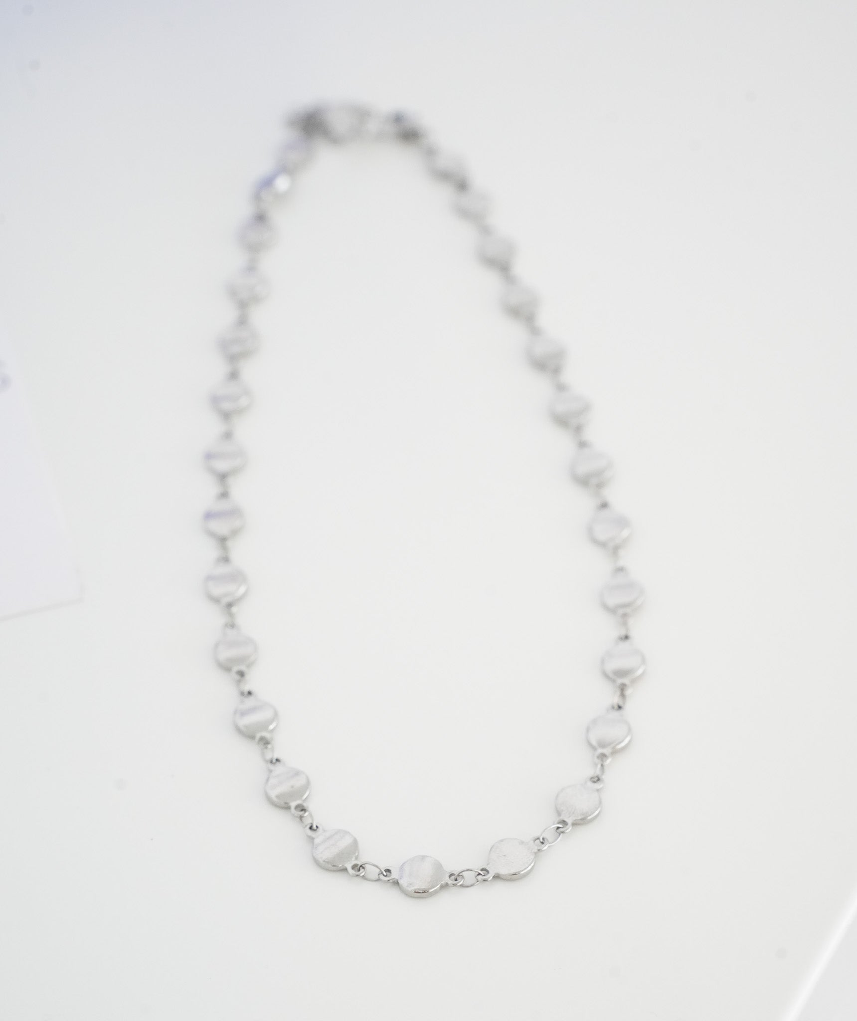 Stainless Steel Chain Choker Flat circles
