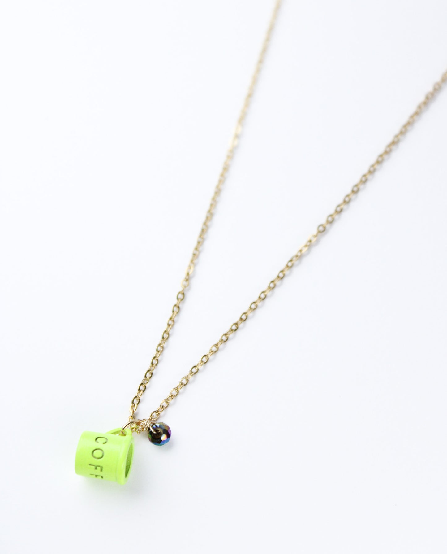 Coffee Neon Cup Necklace