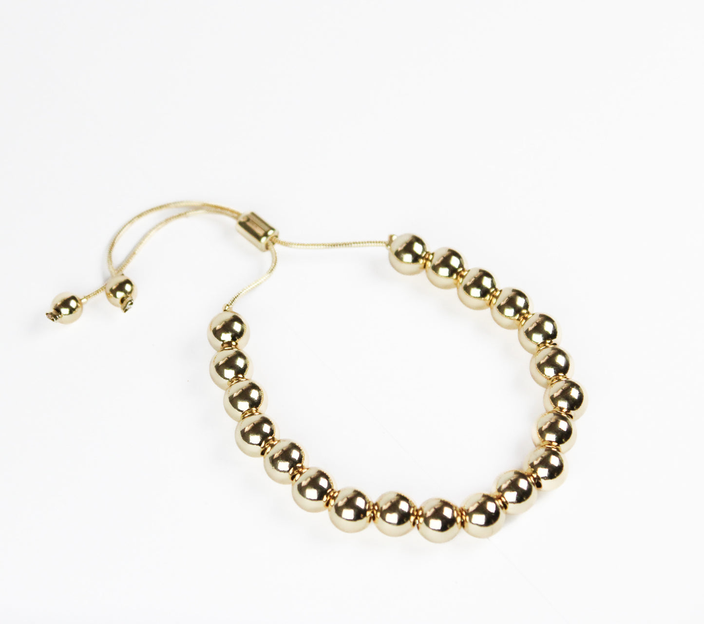 Golden Bead Adjustable Bracelet