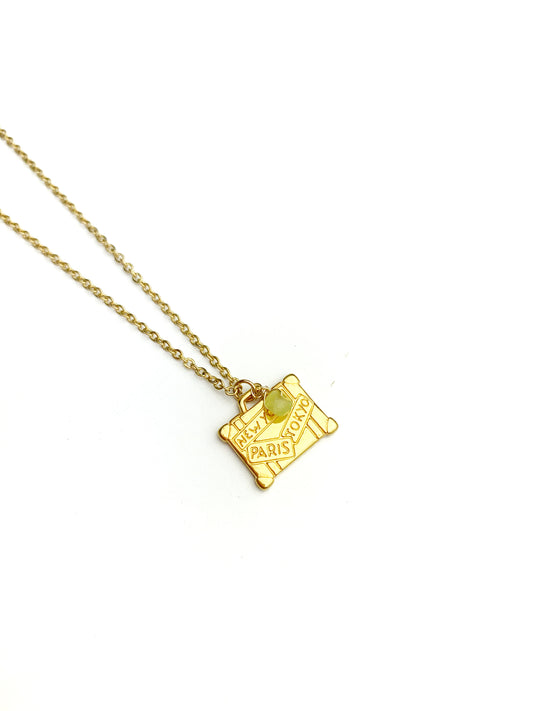 Suit Case Gold Necklaces - LoobanysJewelry
